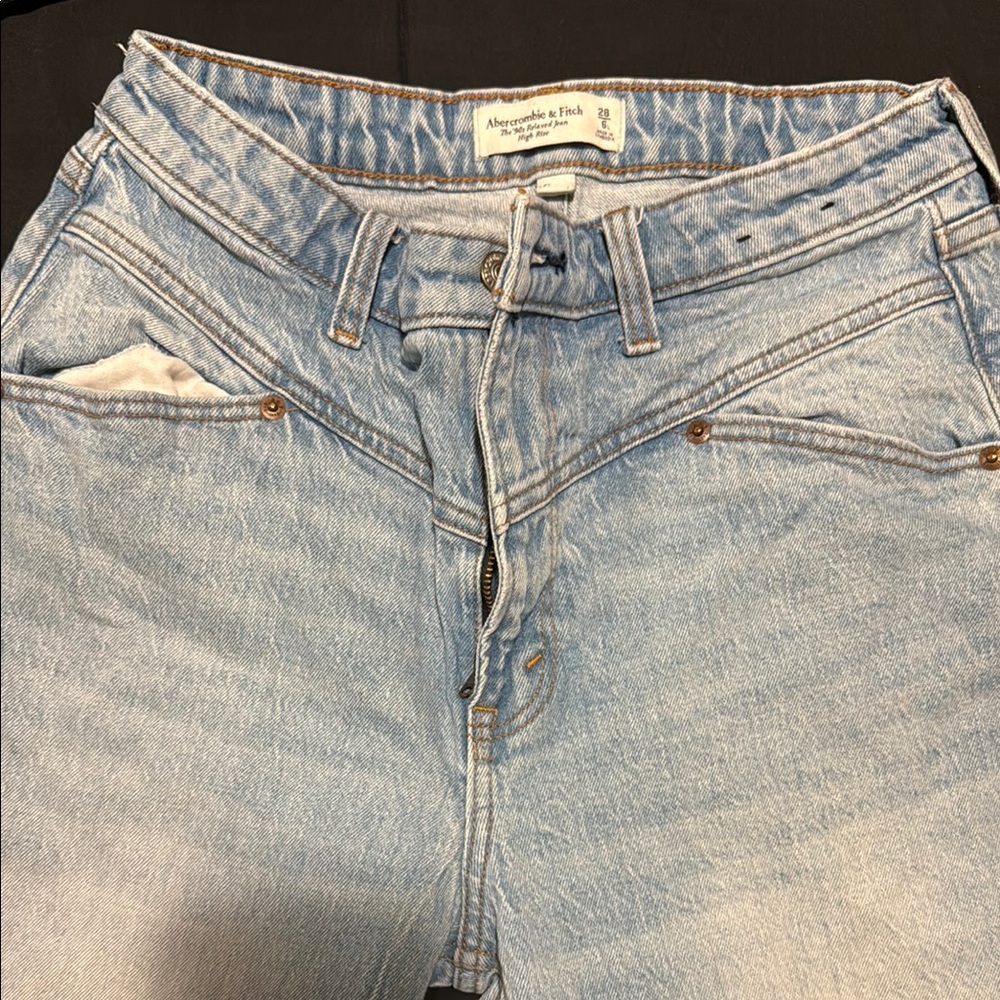 Abercrombie & Fitch High Rise Blue Jeans